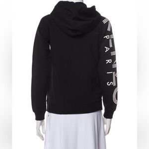 Kenzo Black Zip Up Hooded Sweatshirt